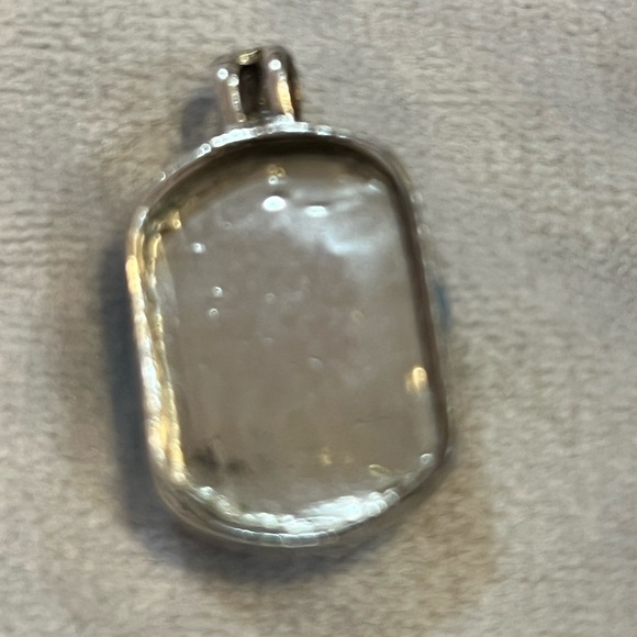 Silver and Blue Jewelry Set/ring & pendant - Picture 5 of 11